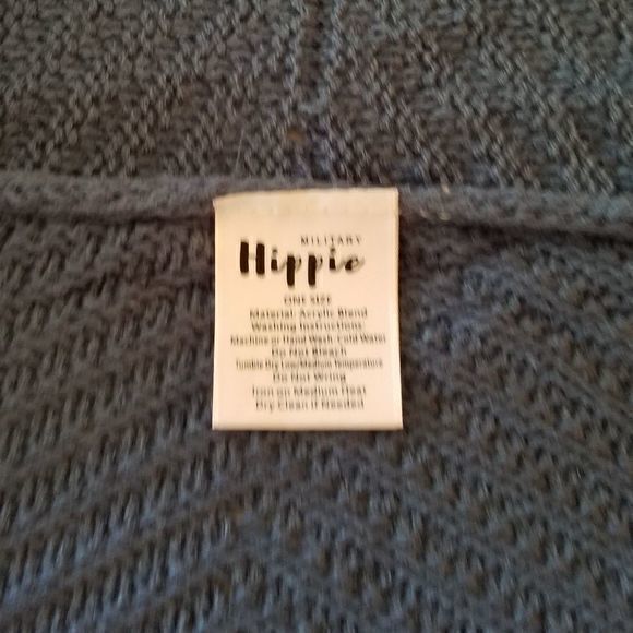 3 for $18 Military Hippie Blue Short Sleeve Long‎ Cardigan - Picture 5 of 5